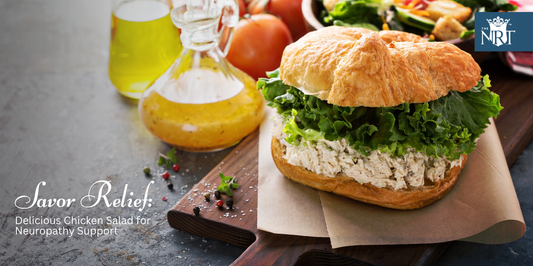 Key ingredients for neuropathy-friendly chicken salad: chicken B12, celery neuroprotective, and apples antioxidants