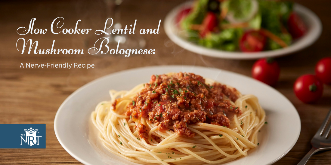 Slow Cooker Lentil and Mushroom Bolognese: A Nerve-Friendly Recipe