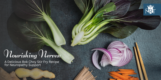 Healthy Bok Choy Stir Fry with nerve-supporting ingredients like shiitake, garlic, and ginger, perfect for individuals managing neuropathy.