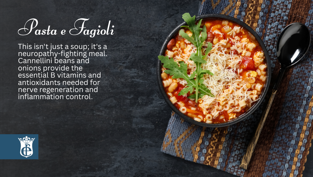 a hearty bowl of Pasta e Fagioli